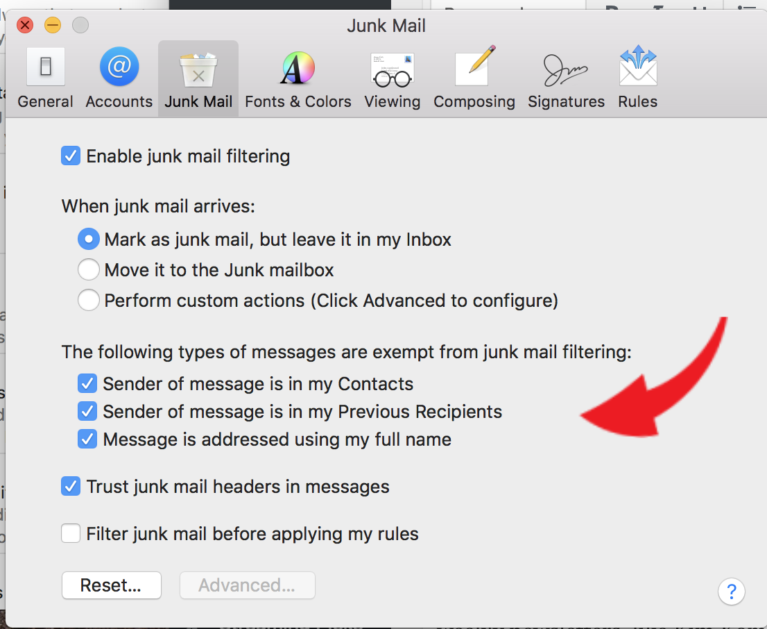 best email spam filter for mac